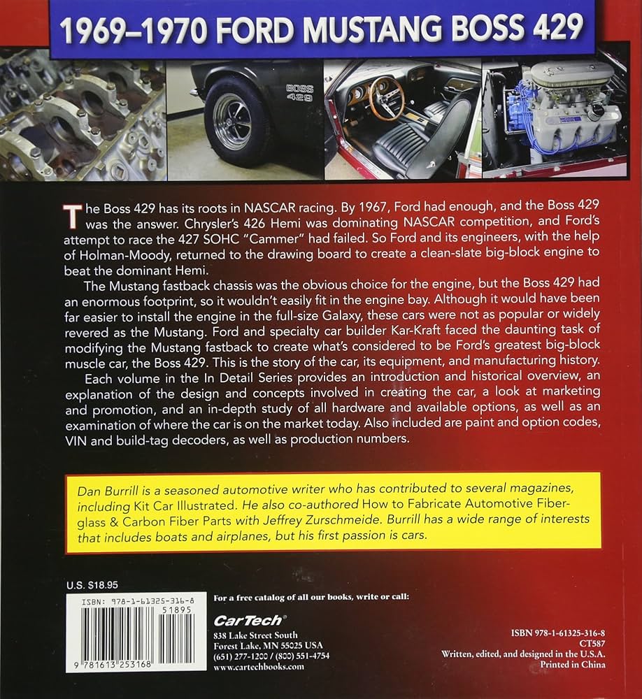 69-70 Mustang Boss 429:In Detail #7-OP: Muscle Cars In Detail No