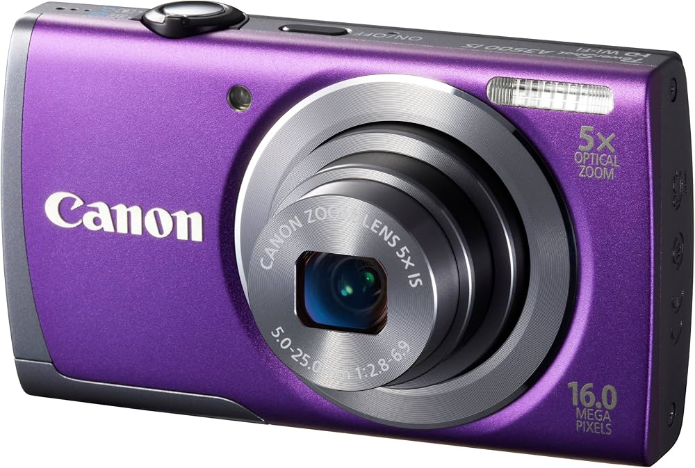 Amazon | Canon デジタルカメラ PowerShot A3500 IS(パープル) 広角