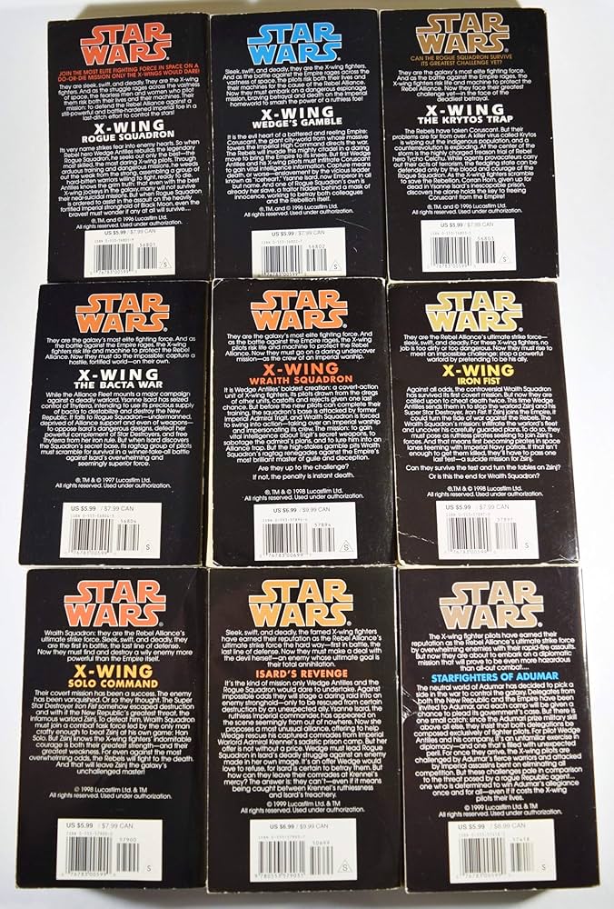 Star Wars X-Wing Series Complete Set of 9 Books: Rogue Squadron