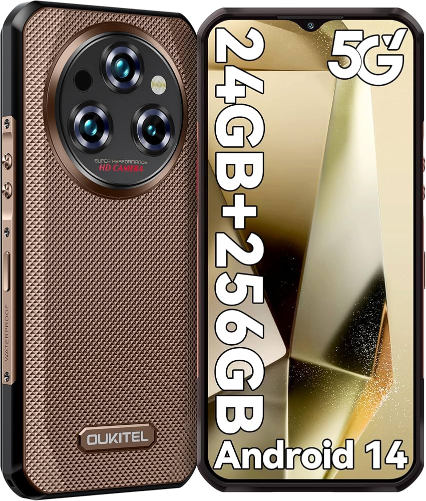 Amazon | OUKITEL WP35 5G SIMフリー スマホ 本体 24GB RAM+256GB ROM