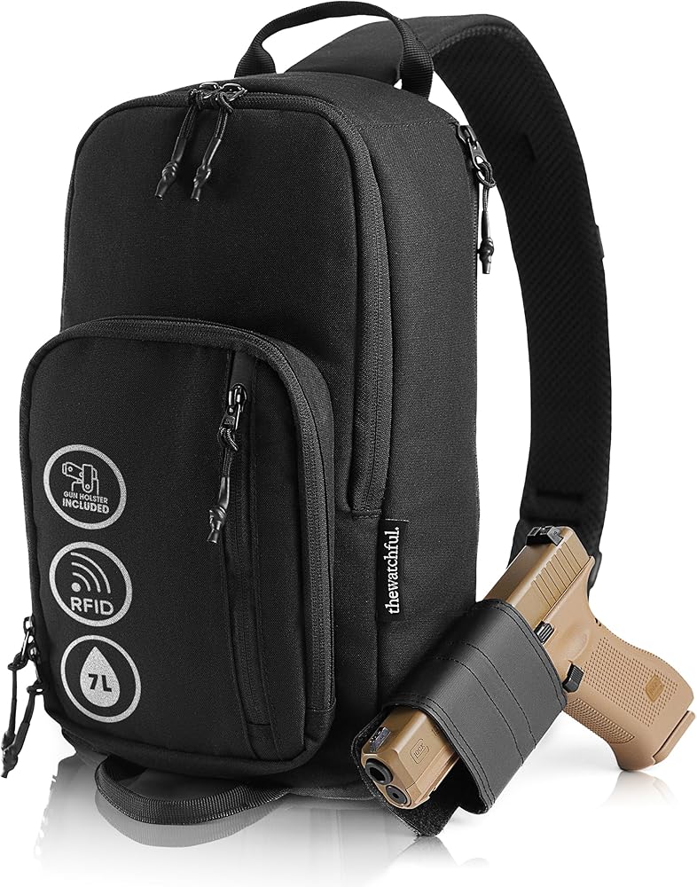 Amazon.co.jp: THEWATCHFUL CCW スリングバッグ、7L タクティカルコン