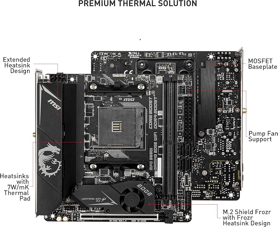 Amazon.com: MSI MPG B550I Gaming Edge WiFi Gaming Motherboard (AMD