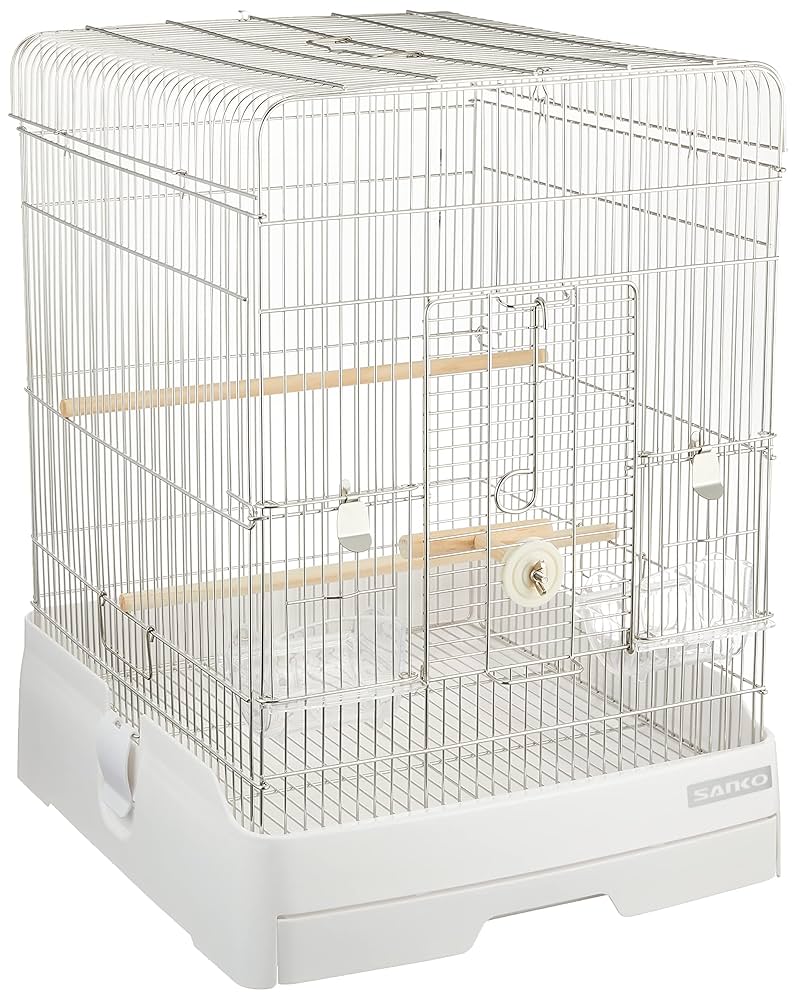 SANKO 鳥かご 60cm ステンレスボウル付き Amazon | SANKO イージー