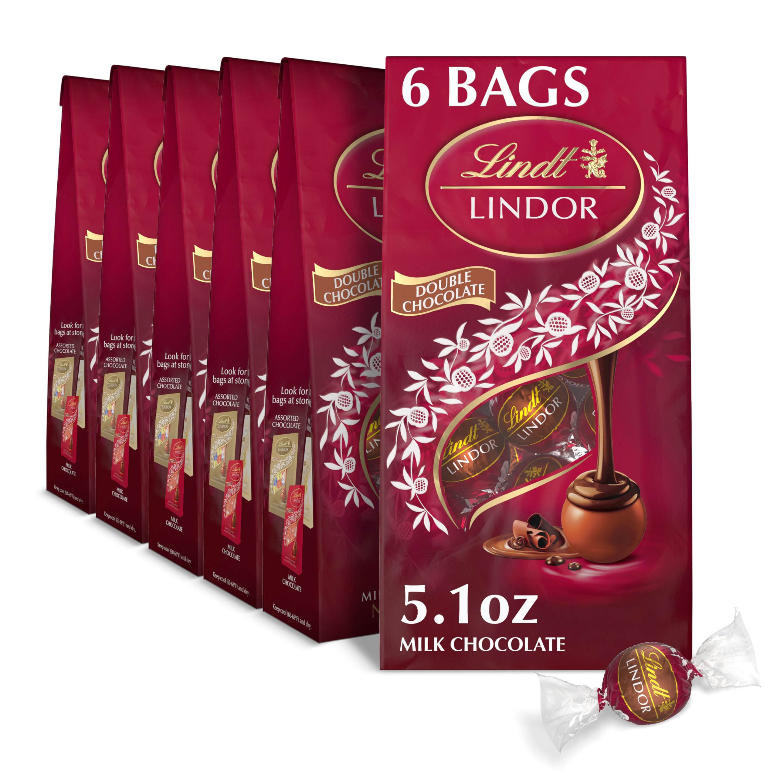 Amazon.com : Lindt LINDOR Double Chocolate Milk Chocolate Candy