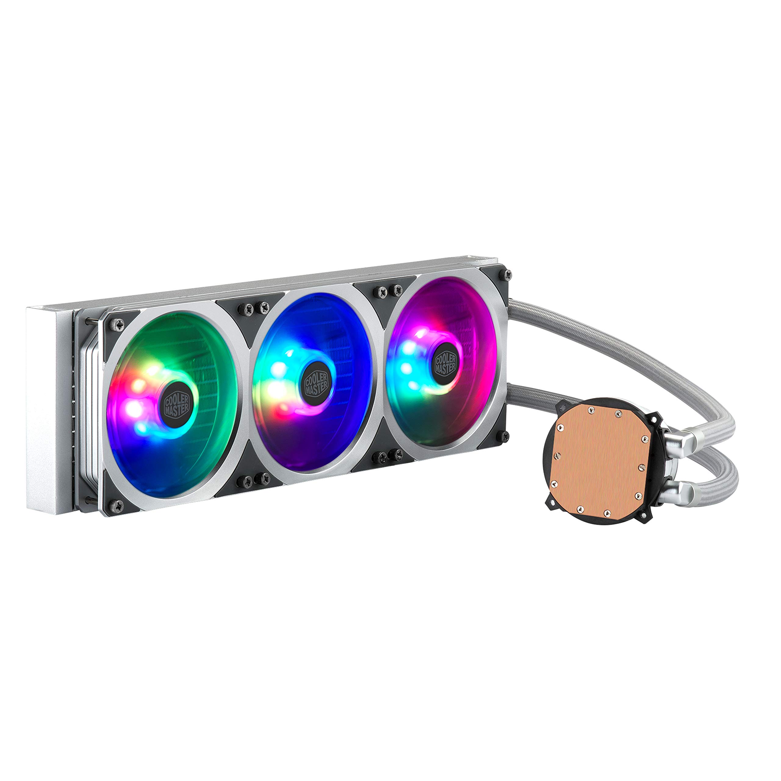 COOLER MASTER CPU水冷クーラー白＆ファン増設用ハブ セット COOLER
