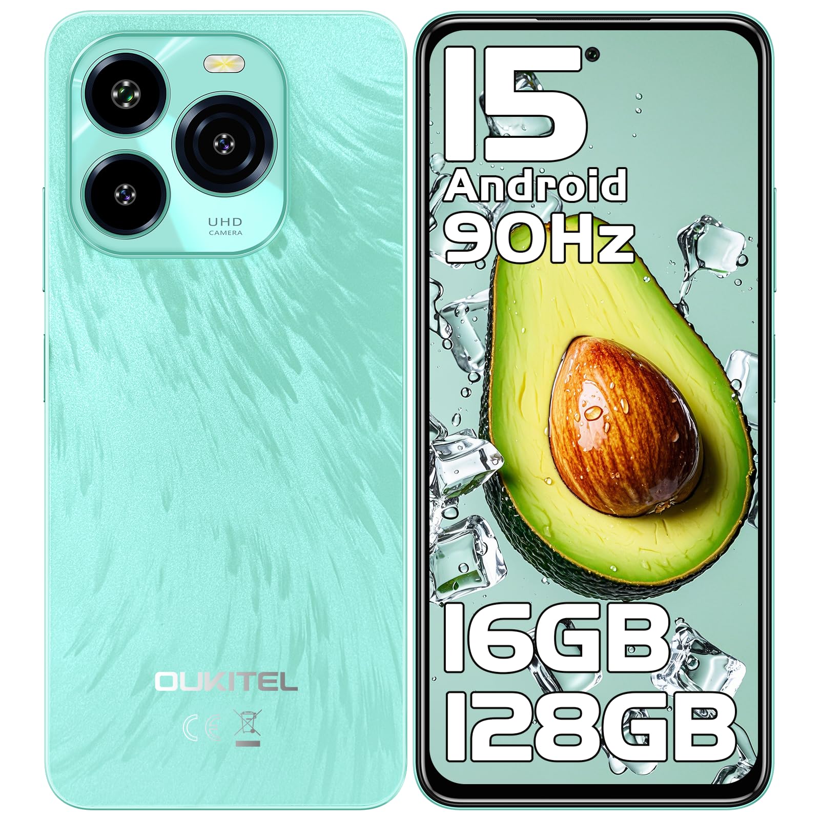 Amazon | [Android 15] OUKITEL C65 SIMフリー スマホ 本体 16GB RAM+