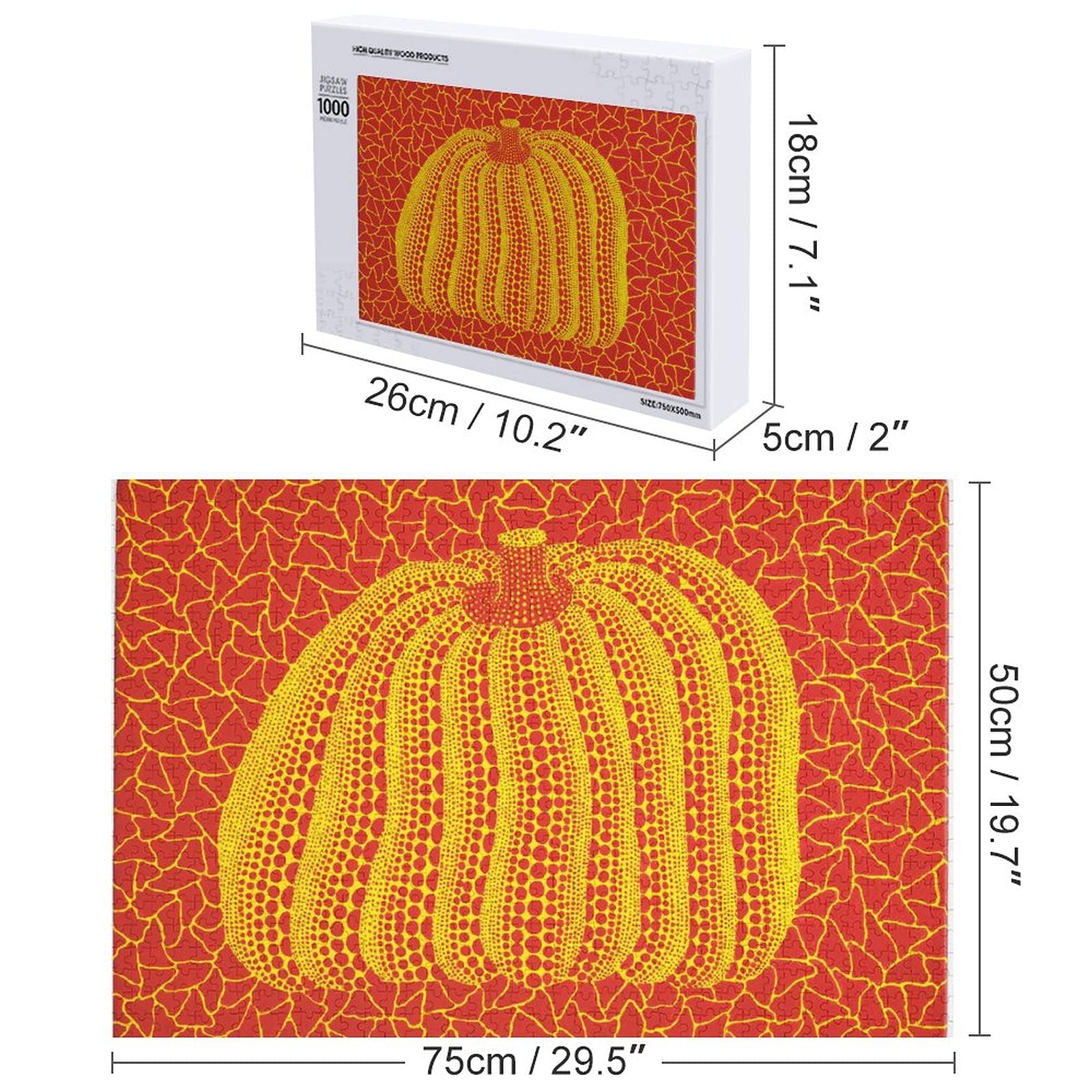未開封品 草間彌生 ジグソーパズル Pumpkin かぼちゃ 1000ピース 新品