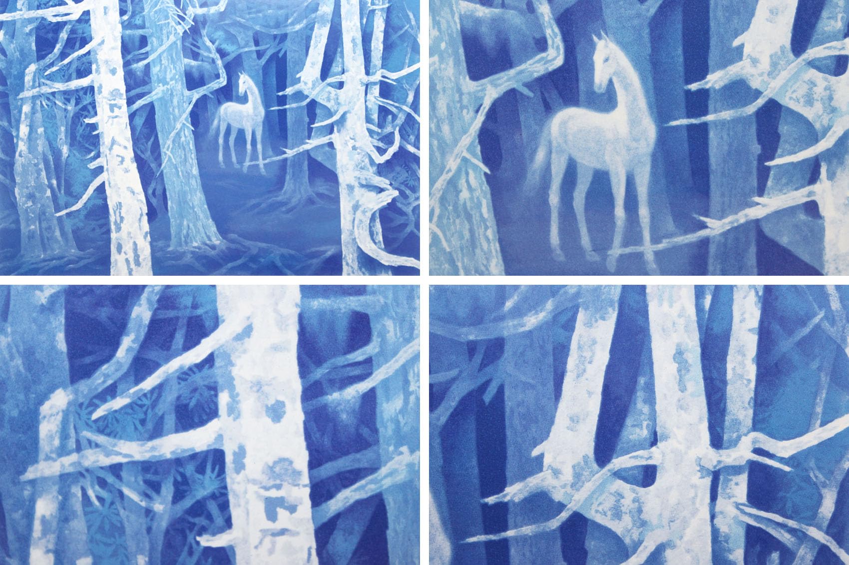 東山魁夷 風景画 プリハード白馬の森(最終価格‼️27800円) 東山魁夷