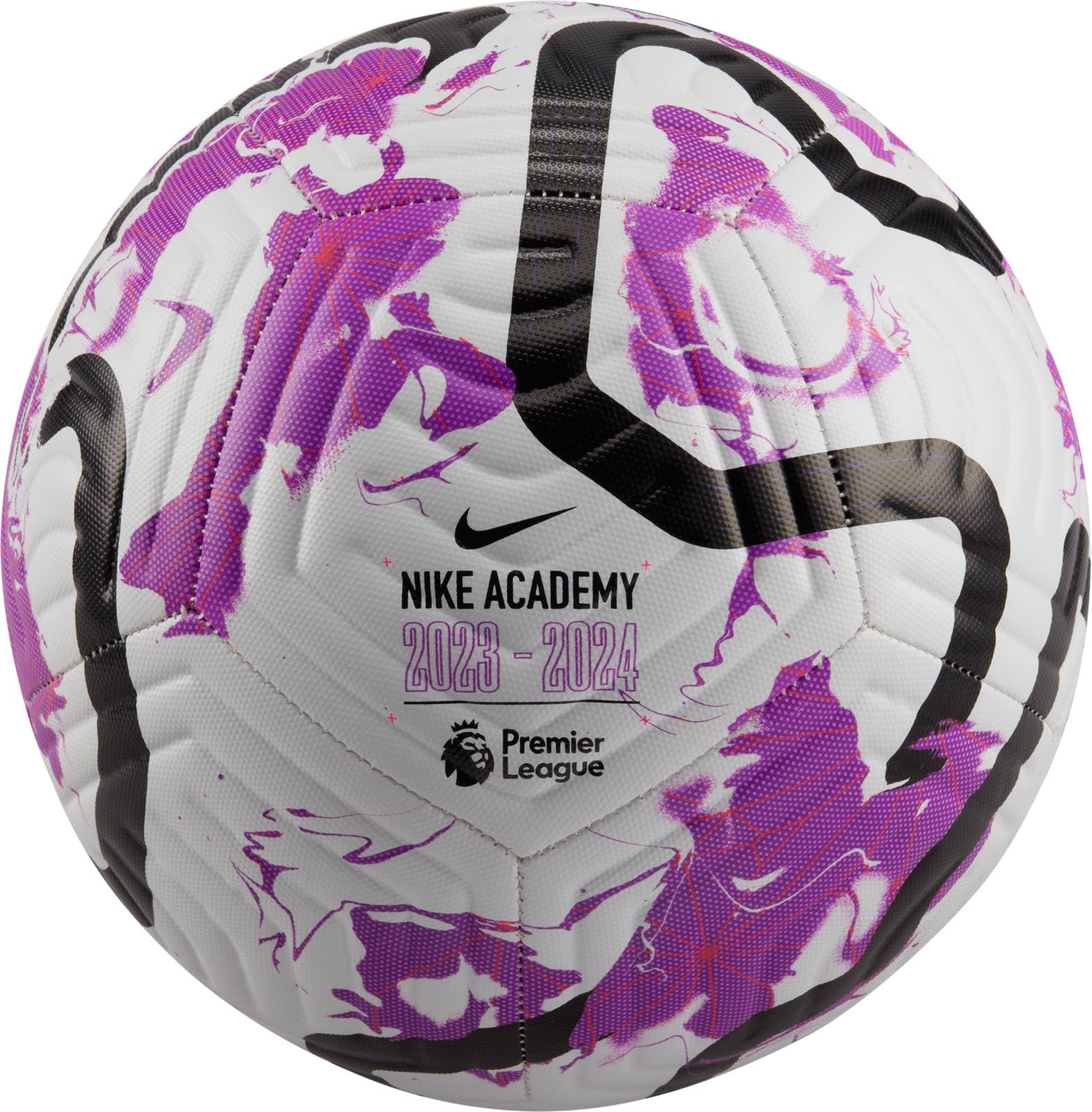 NIKE Premier League Academy Football 2023/24 (Size 4, White/Purple