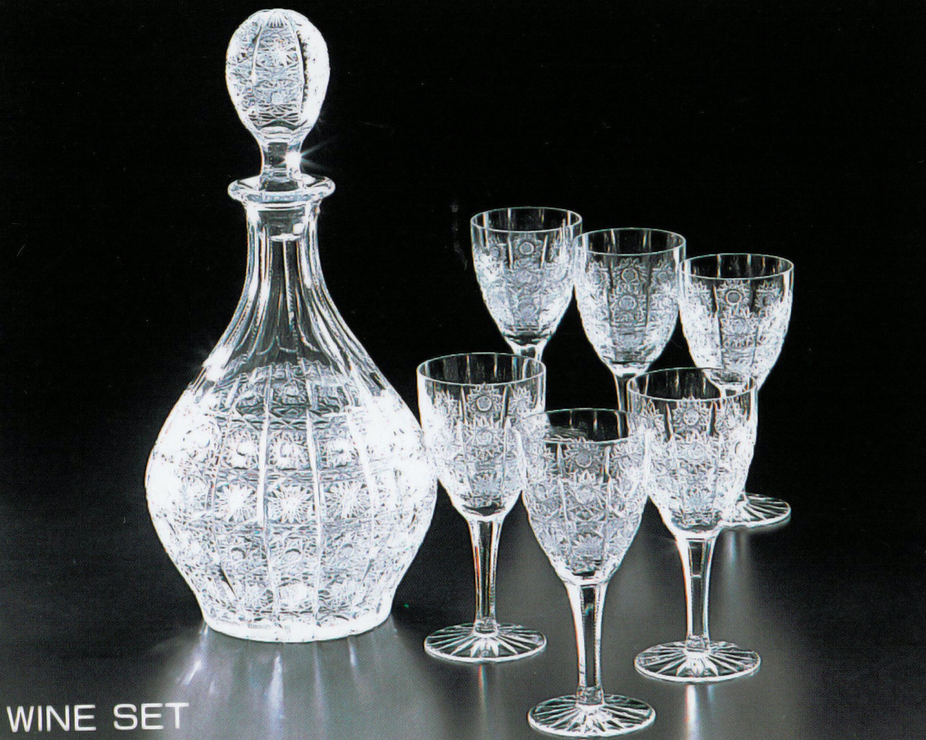 未使用品】BOHEMIA Crystal デキャンタとグラス6個セット 未使用品