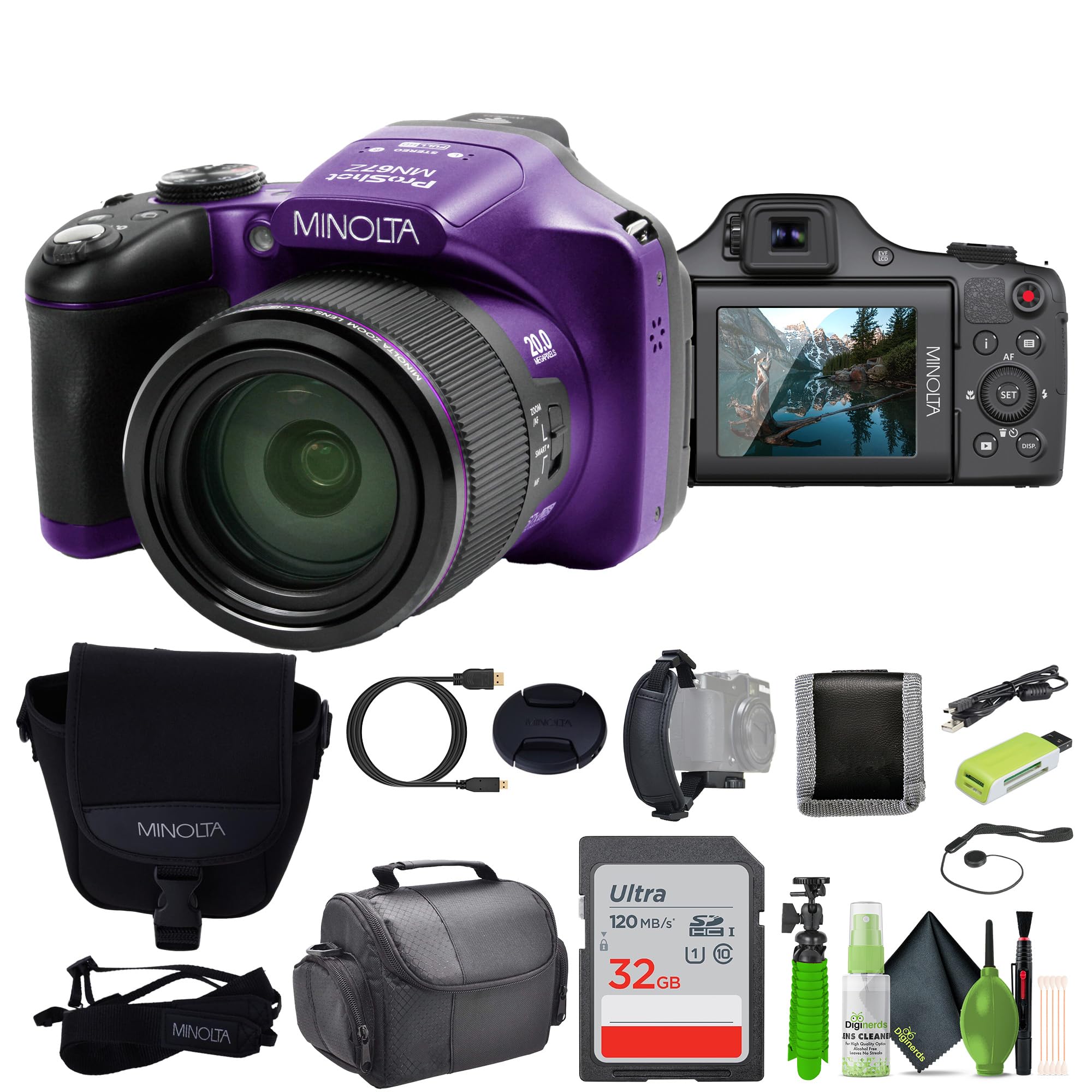 Amazon.com : MINOLTA MN67Z 20 MP / 1080P FHD Bridge Digital Camera