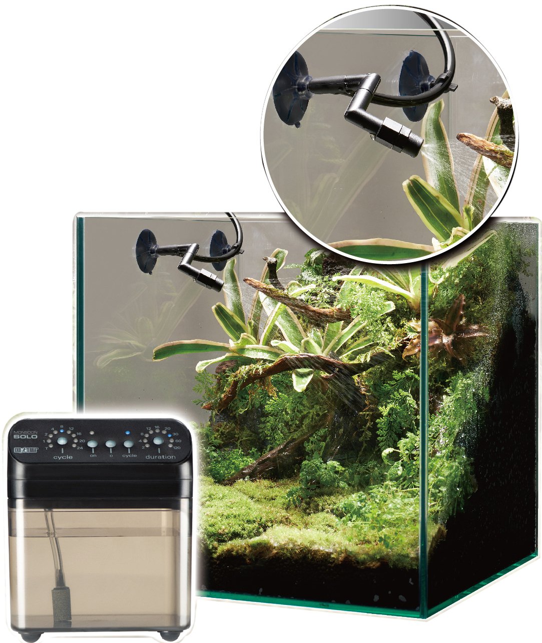EXO TERRA MONSOON SOLO +ノズルキットのセット Amazon | GEX EXOTERRA