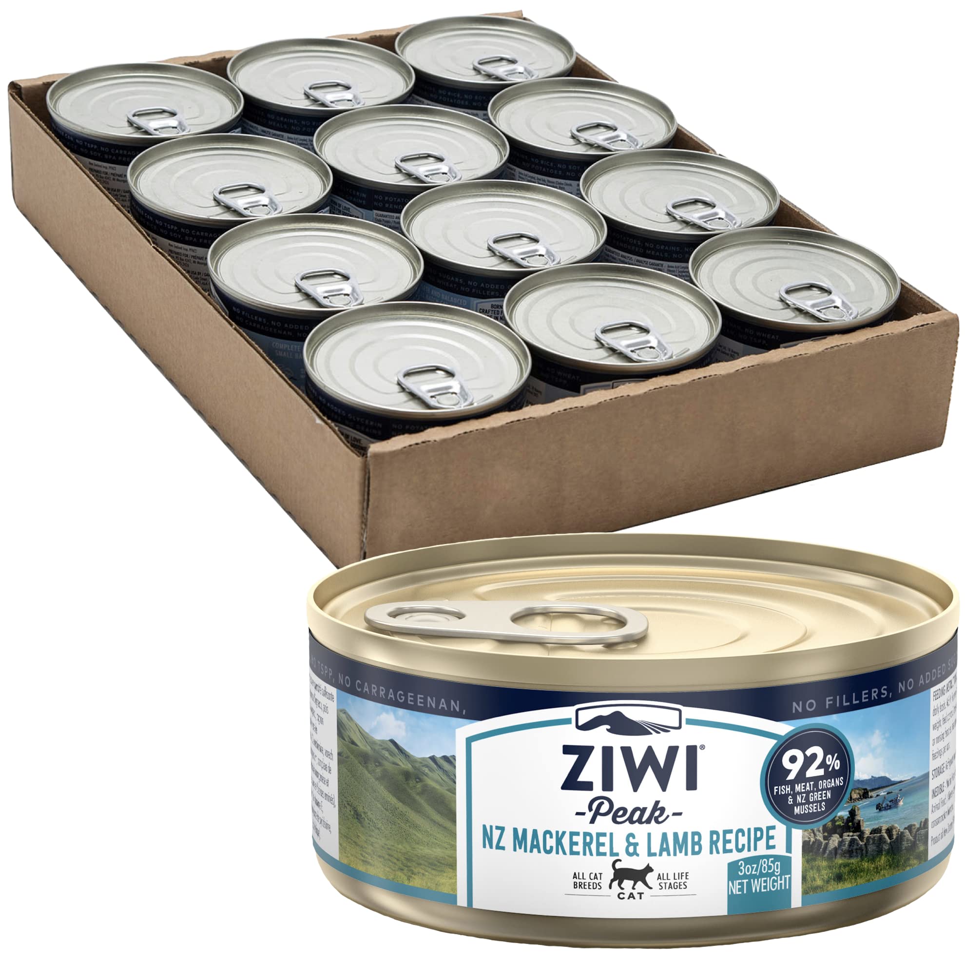 Amazon.co.jp: ZIWI ピーク キャット缶 マッカロー＆ラム 85g×24缶