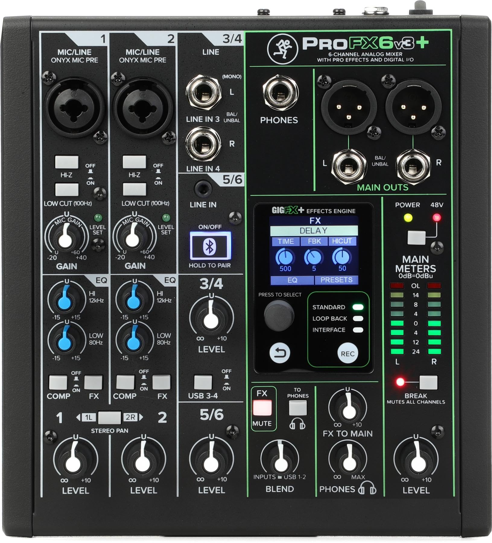 Mackie PROFX6v3 ミキサー オーディオインターフェース 箱付き Mackie