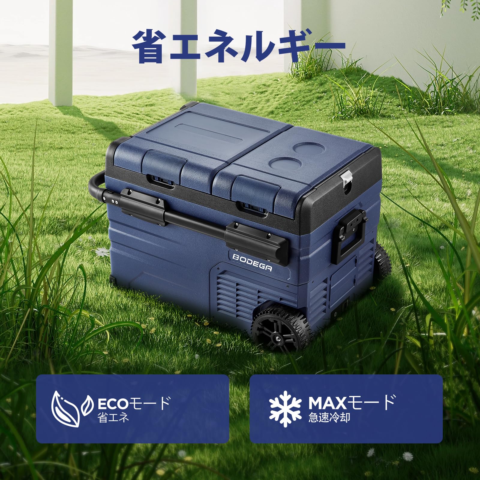 CalmDo車載冷蔵庫 35L車用冷蔵冷凍庫 2WAY電源対応 ポータブル冷蔵