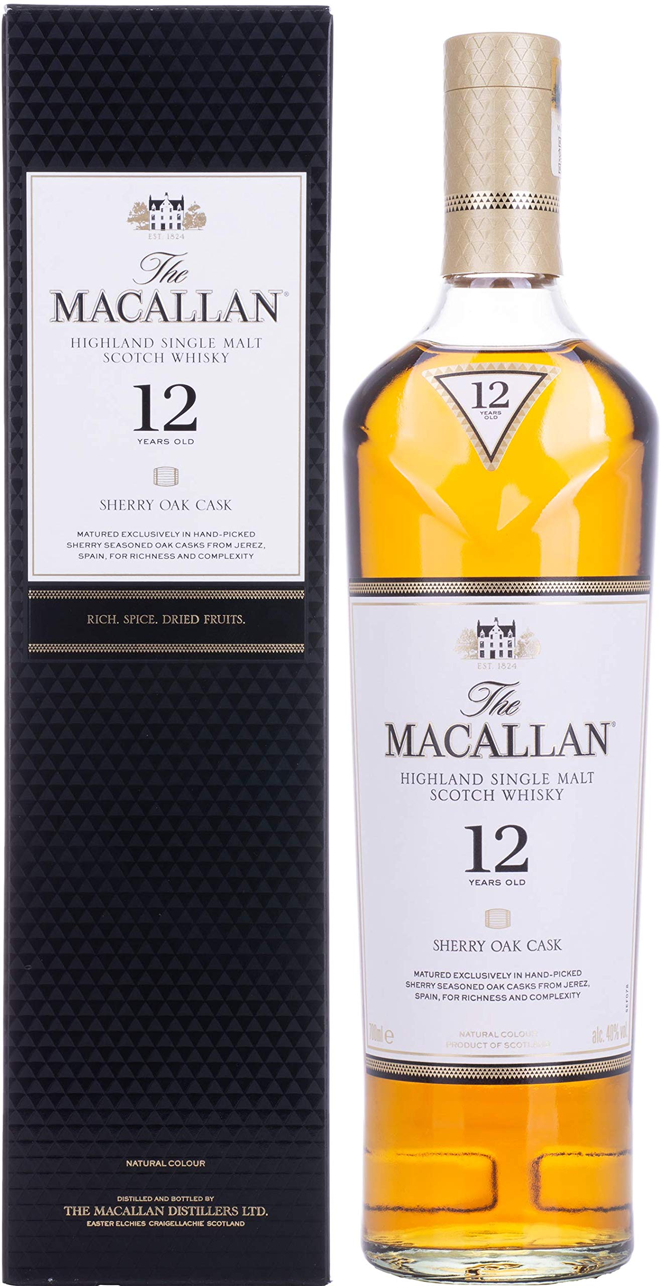 Amazon.co.jp: シングルモルト ウイスキー ザ マッカラン 12年 700ml