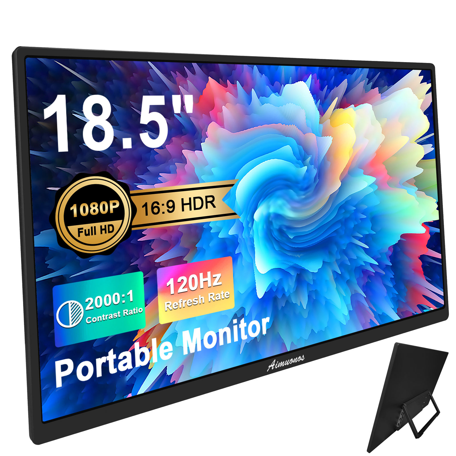 Amazon.com: aimuonos 18.5inch Portable Monitor for Laptop,1080P