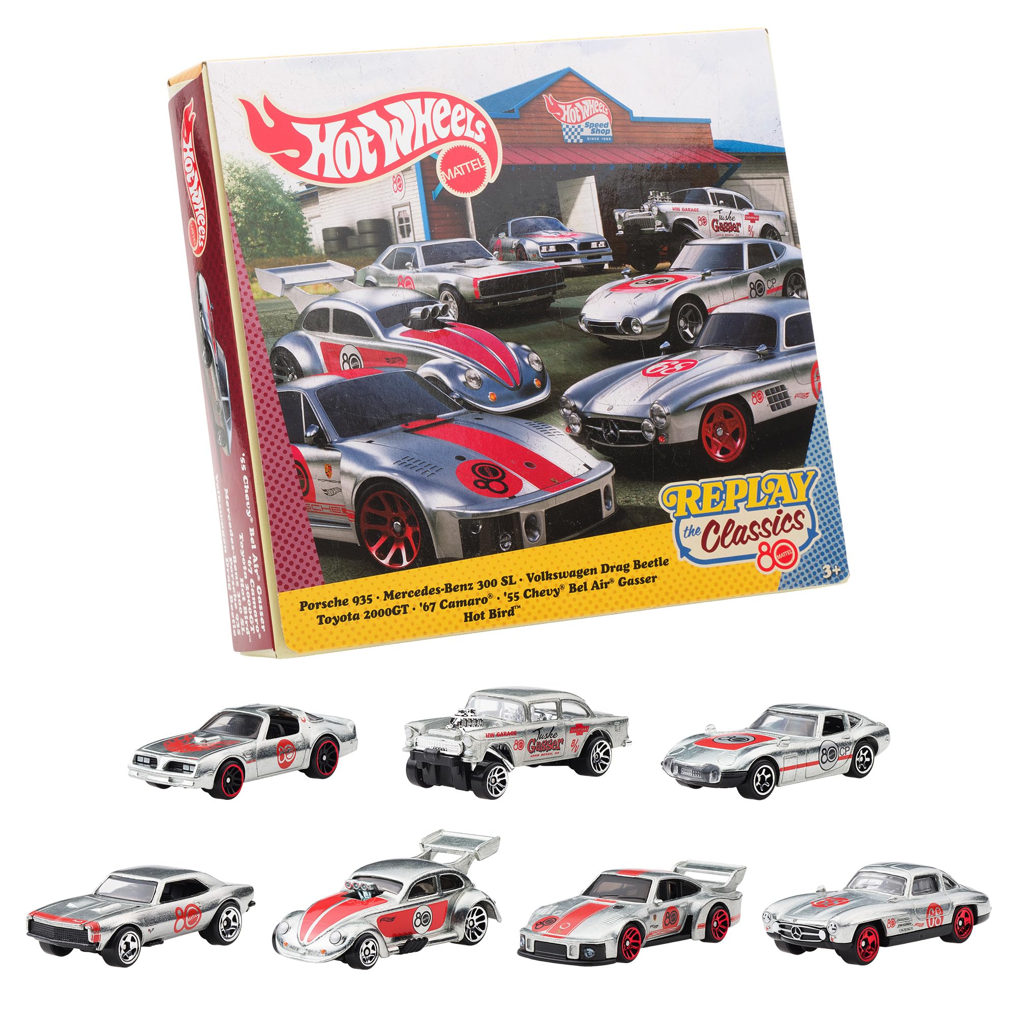 Amazon.co.jp: ホットウィール(Hot Wheels) マテル80周年 7パック