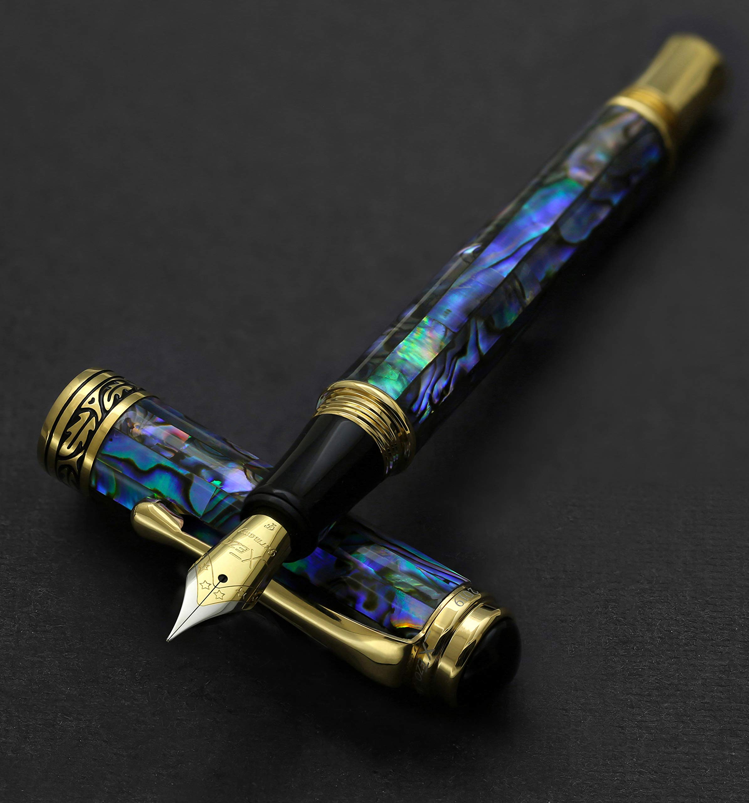 XEZO パウア貝 18Kメッキ 万年筆 M XEZO パウア貝 18Kメッキ 万年筆 M