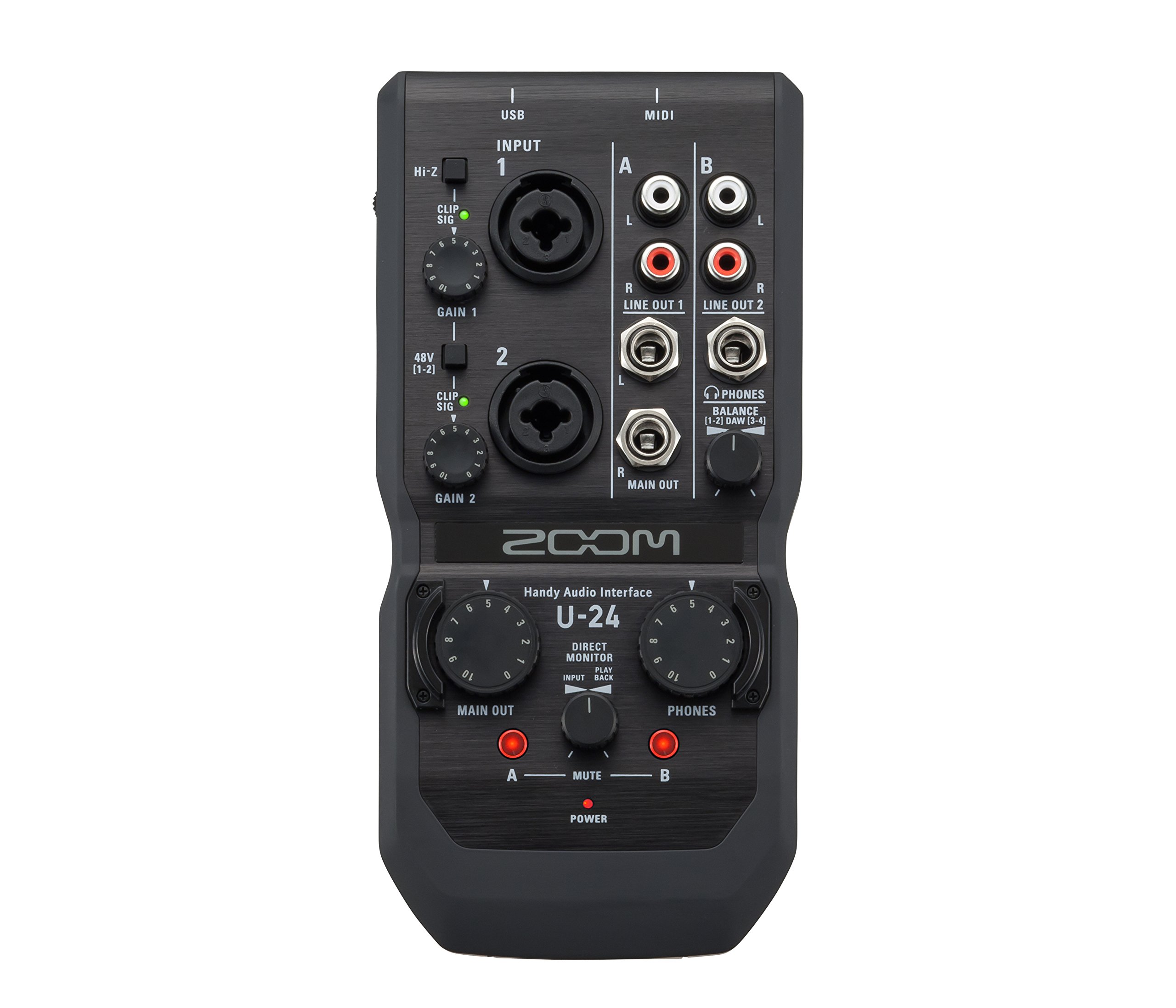 Amazon.com: Zoom U-24 Handy Audio Interface, 2-Channel Portable