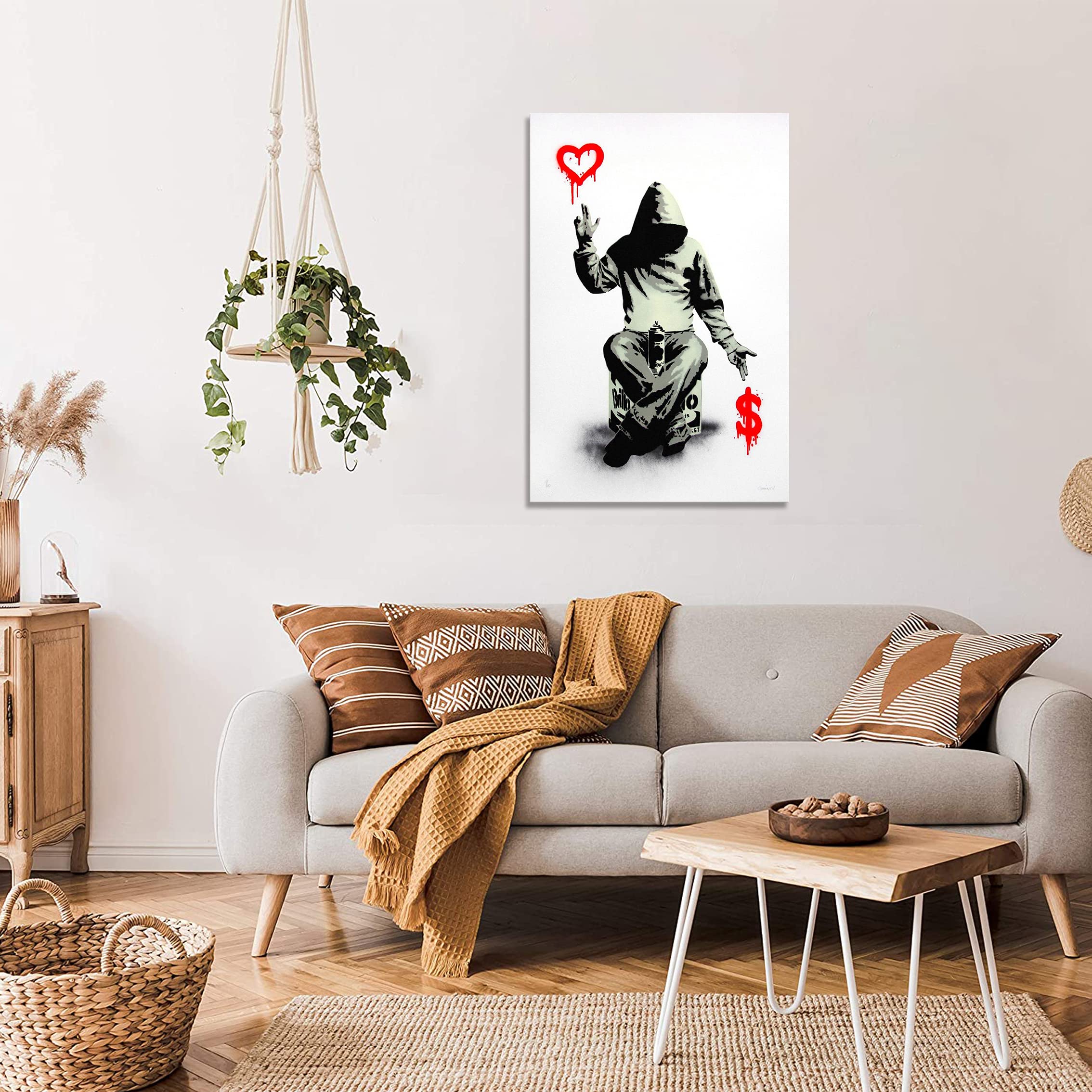 アートパネル Banksy バンクシー 愛とお金 パネル 飾り絵 ポスター