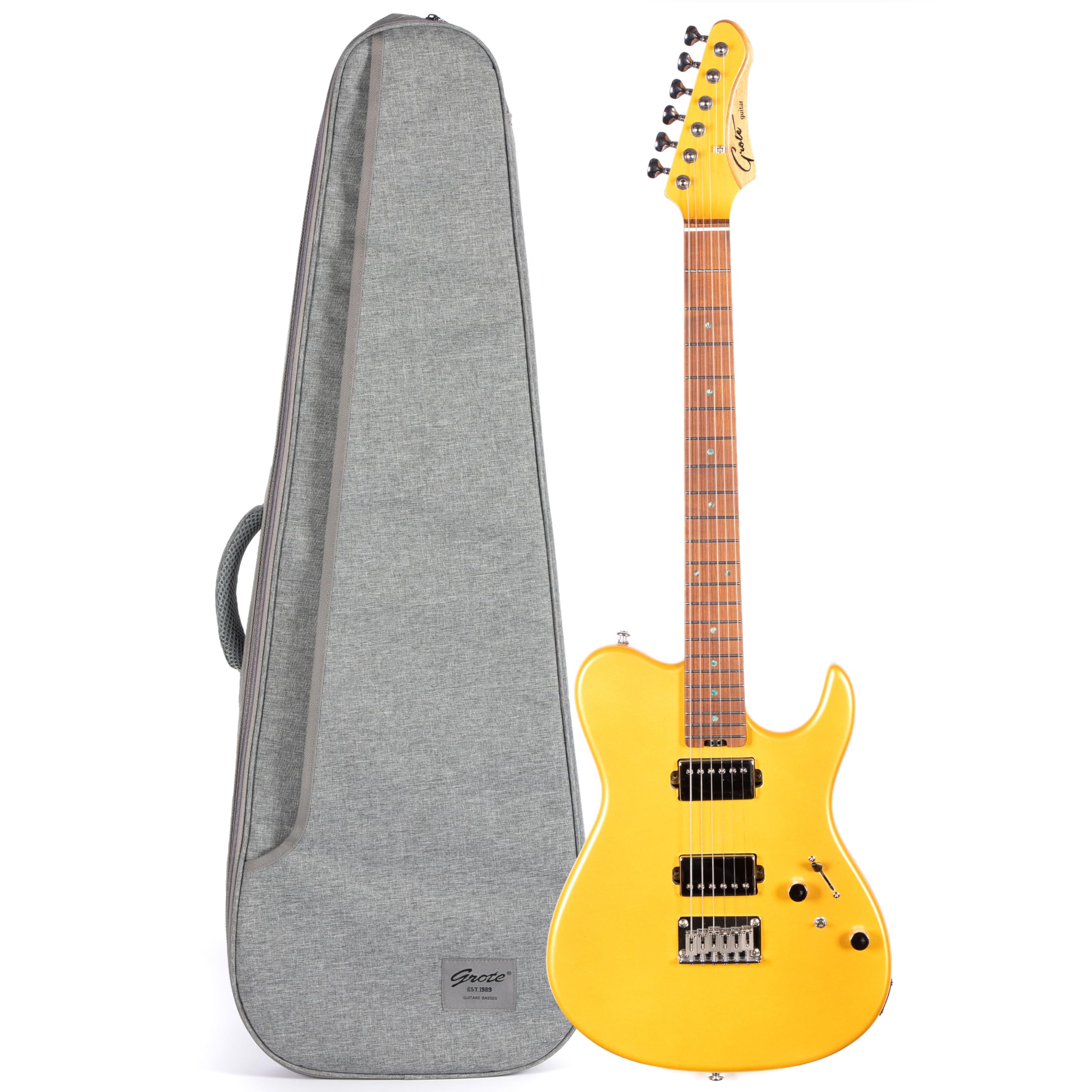 Amazon | Grote GTLM-2 ソリッドボディエレクトリックギター、焼き