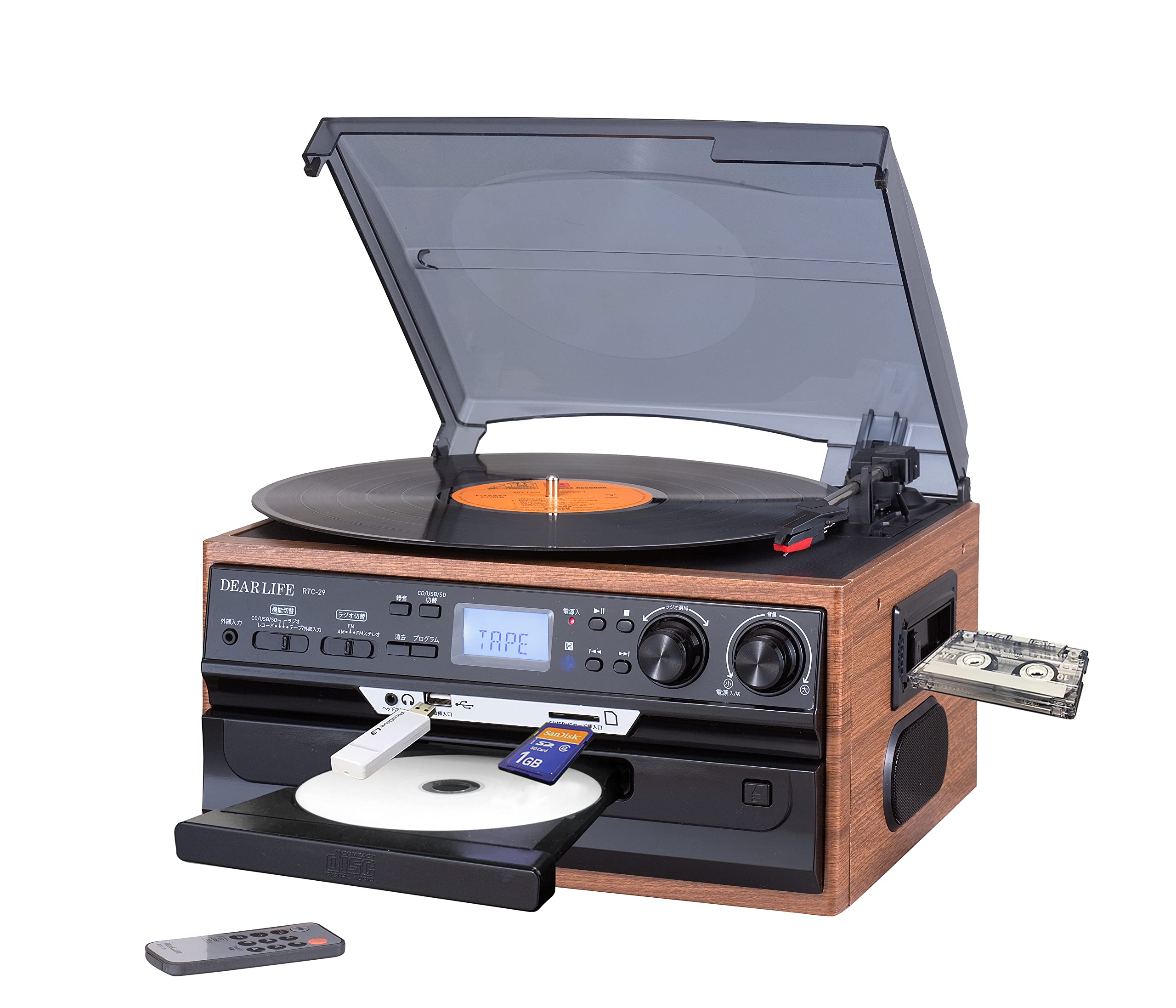 ☆音楽関連・楽器大セール！☆レコードプレーヤー ラジカセ RTC-01