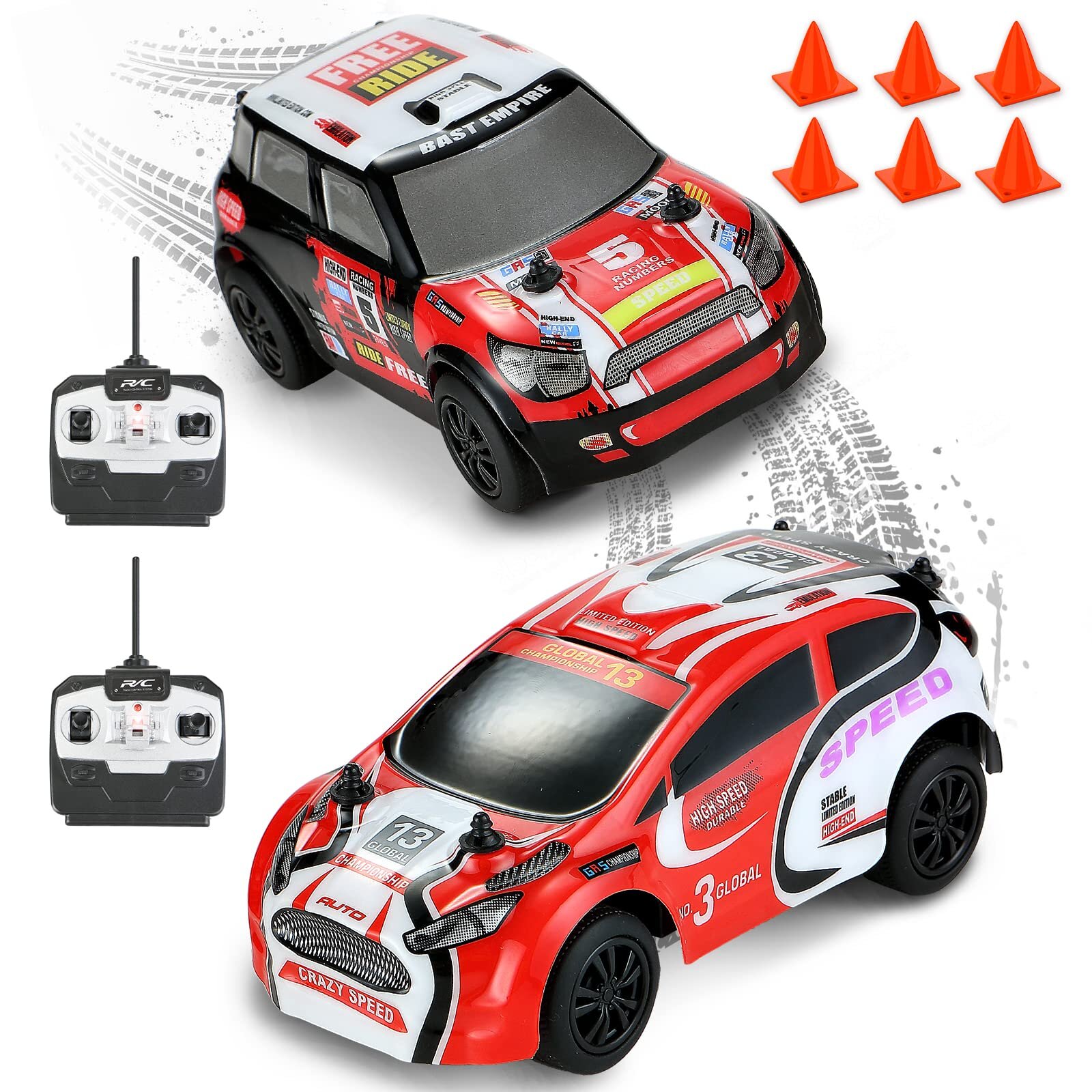Amazon.co.jp: Carox ミニ ラジコンカー 子供向け 1/32スケール ミニ