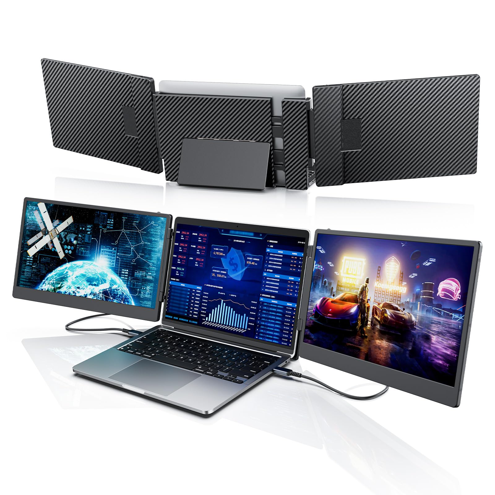 Laptomo デュアル ディスプレイ ダブル モニター 14インチ Amazon.co
