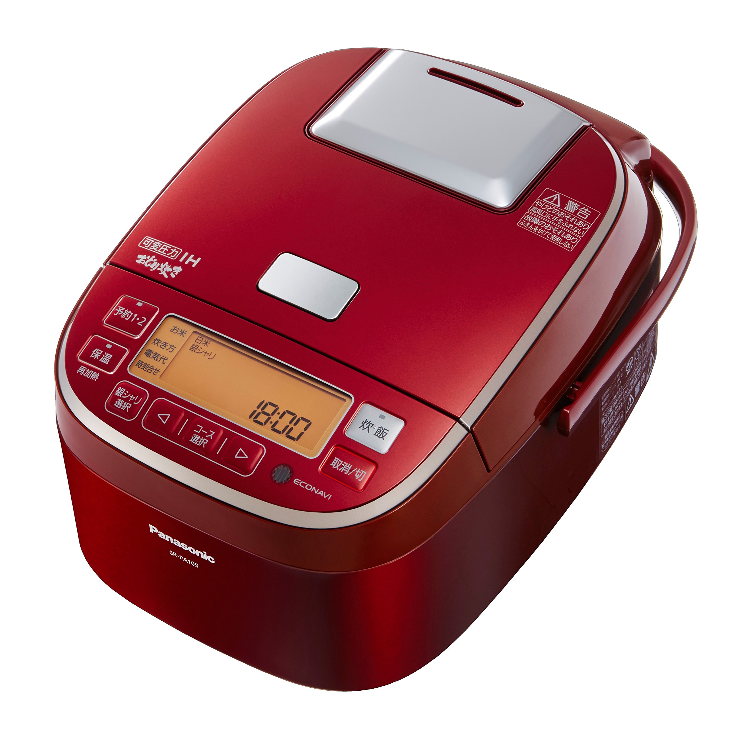 動作確認済】Panasonic SR-SPX105 炊飯器 赤 即購入OK 概要 スチーム