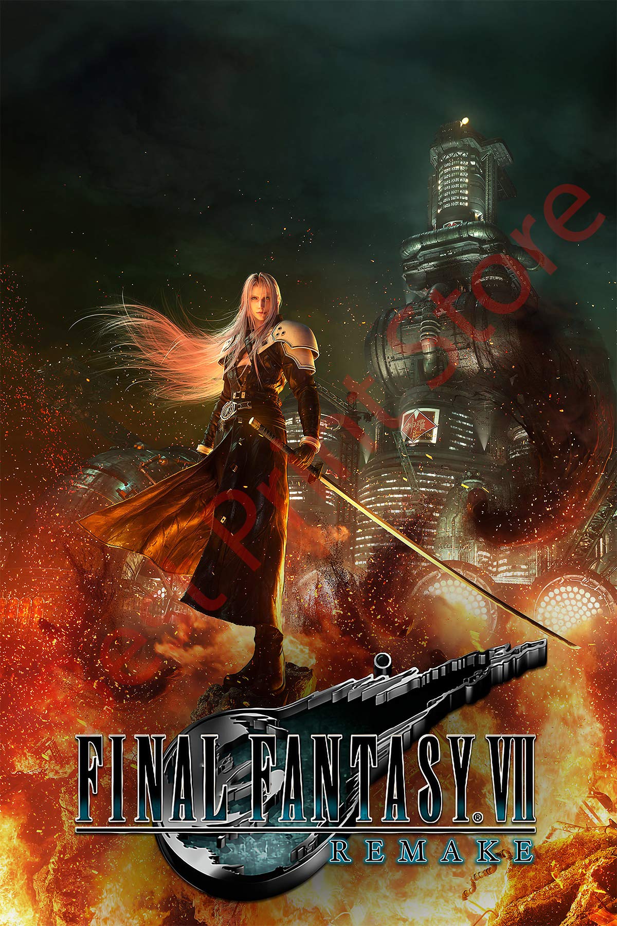 Amazon.com: Best Print Store - Final Fantasy 7 Remake, Sephiroth