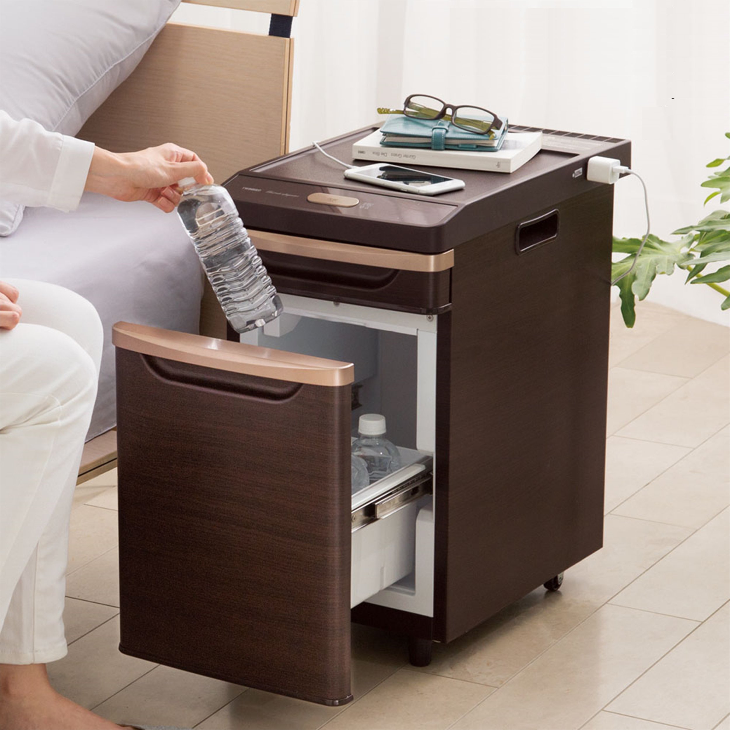 TWINBIRD ツインバード ベッドサイド冷蔵庫 HR-D282 【公式通販】 極美