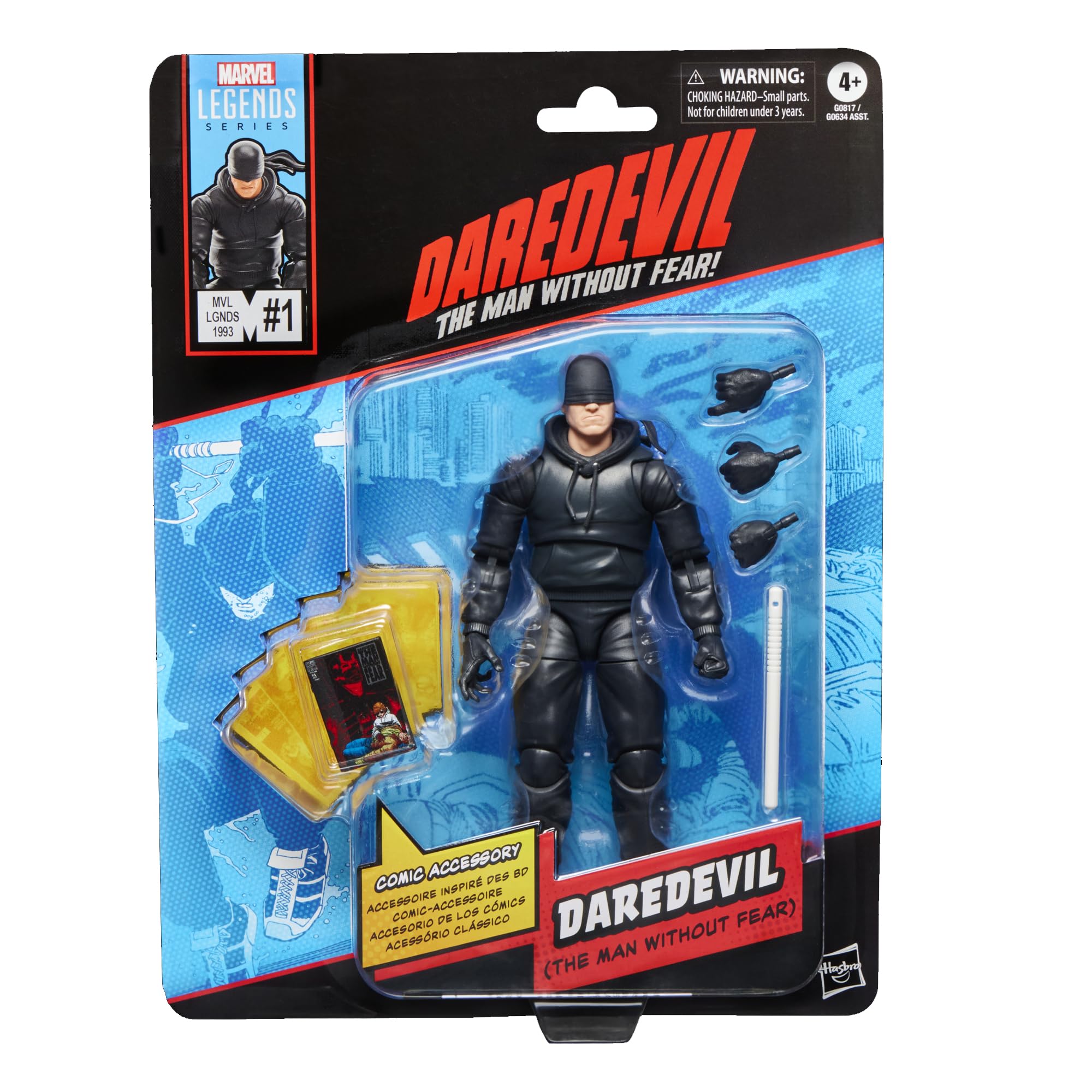 Amazon.com: Marvel Legends Series Daredevil, The Man Without Fear