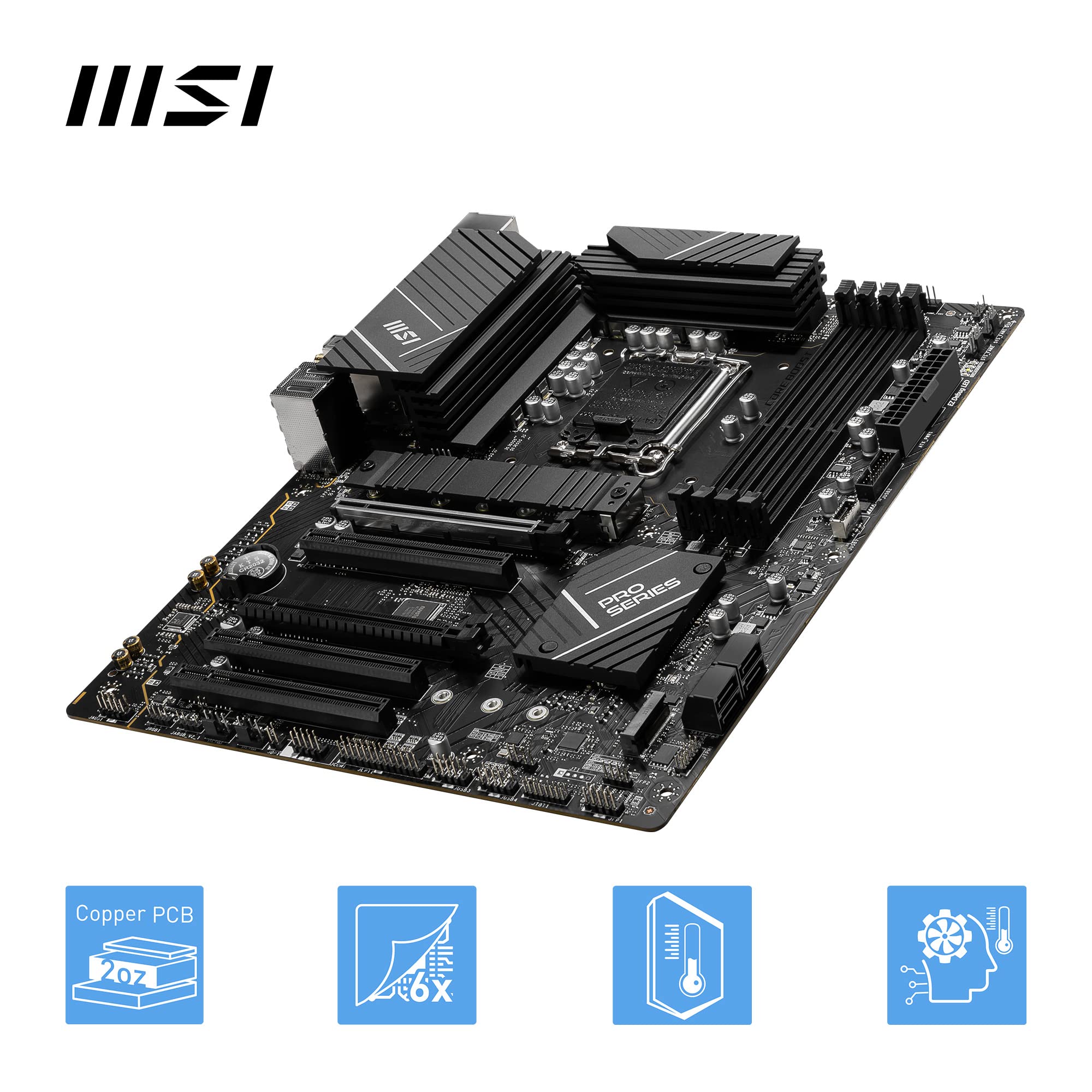 Amazon | MSI PRO B760-P WIFI DDR4 ATX Motherboard, 4x DDR4~128GB