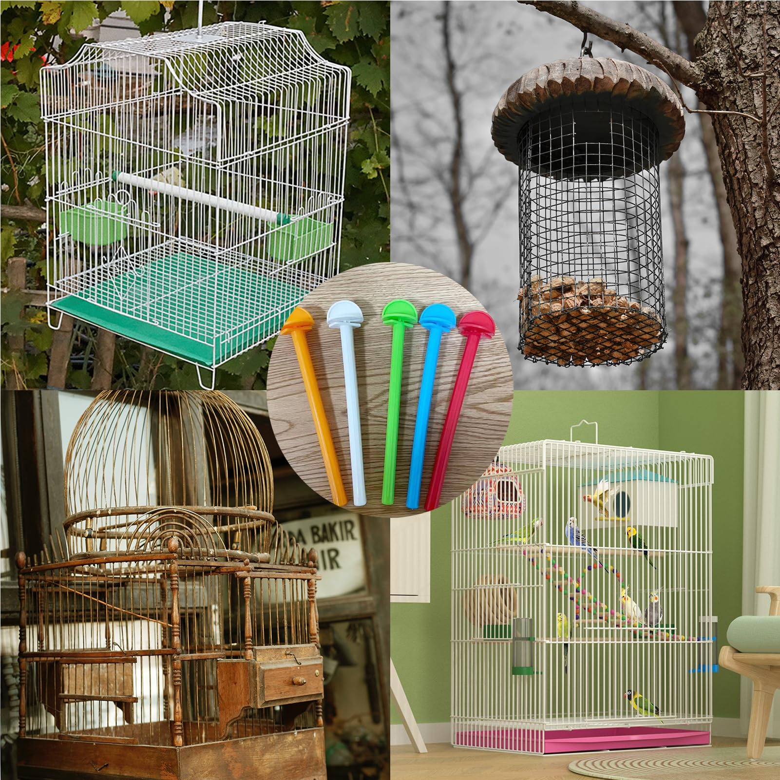 Amazon | PAVIKE プラスチック鳥かご止まり木 オウム鳥立ちスティック