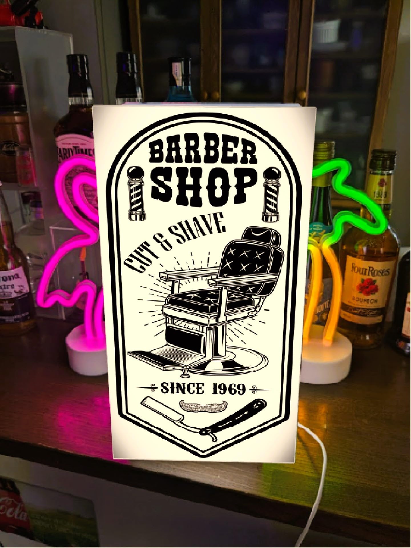 Amazon.co.jp: 【Lサイズ】バーバー 理容室 ヘアーサロン 床屋 散髪