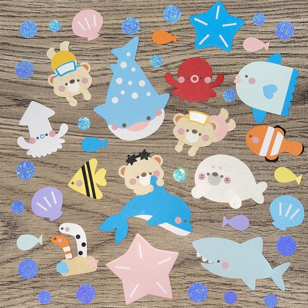 Amazon.co.jp: 348 ペーパークラフト アルバム クラフトパンチ 水族館