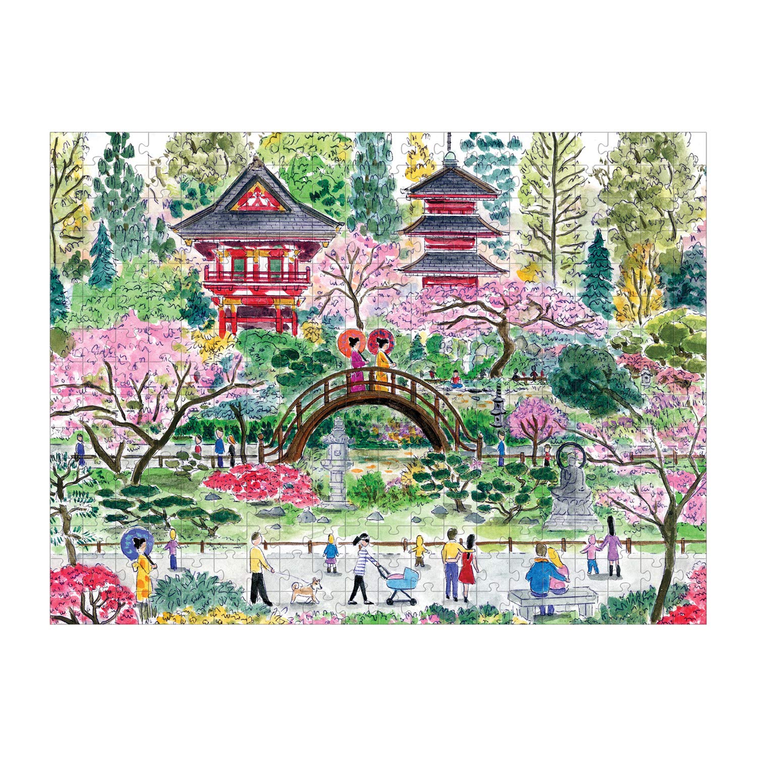 絵画 Family in the garden 20x 20cm 絵画 Family in the garden 20x