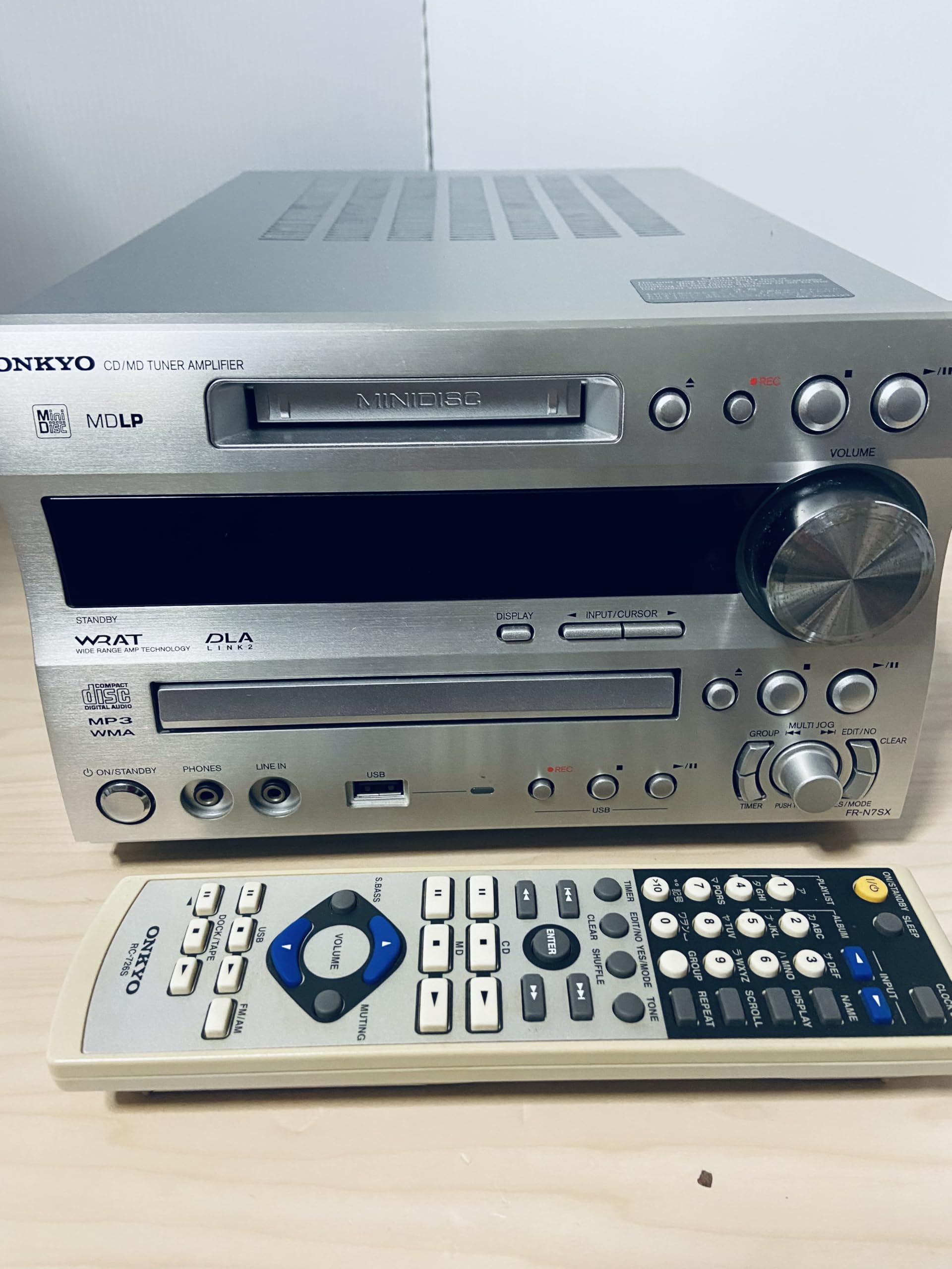 ONKYO FR-N7SX 【CD、MD、USB】ミニコンポ 完動品 オンキヨー、USB対応