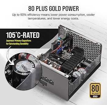 Amazon | Corsair RM850x PC電源ユニット 850W 80PLUS Gold認証 フル