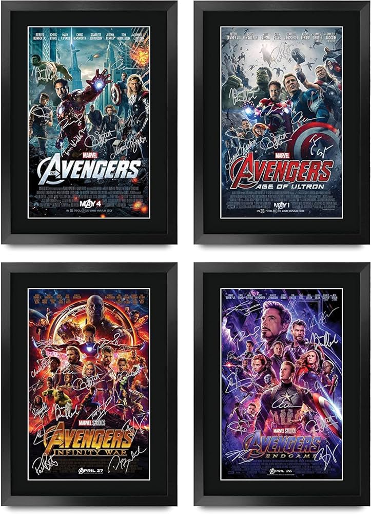 Amazon.com: HWC Trading Avengers All 4 Collection 16 x 12 inch