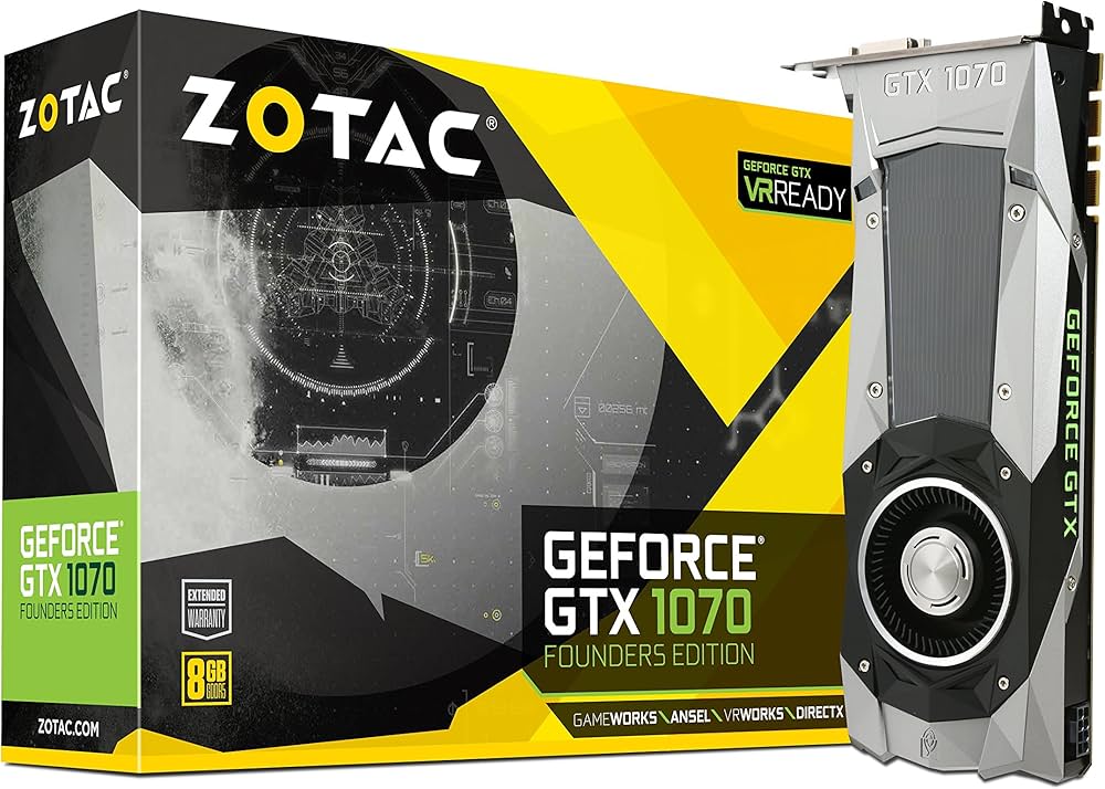 Amazon | ZOTAC GeForce GTX1070 Founder edition グラフィックス
