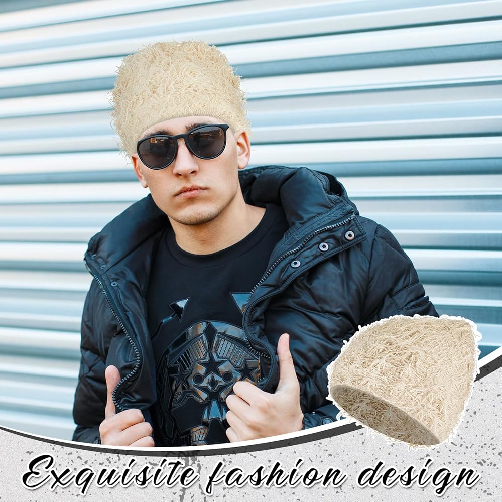 帽子 S fuzzy knit beanie theredthread gray 帽子 theredthread S