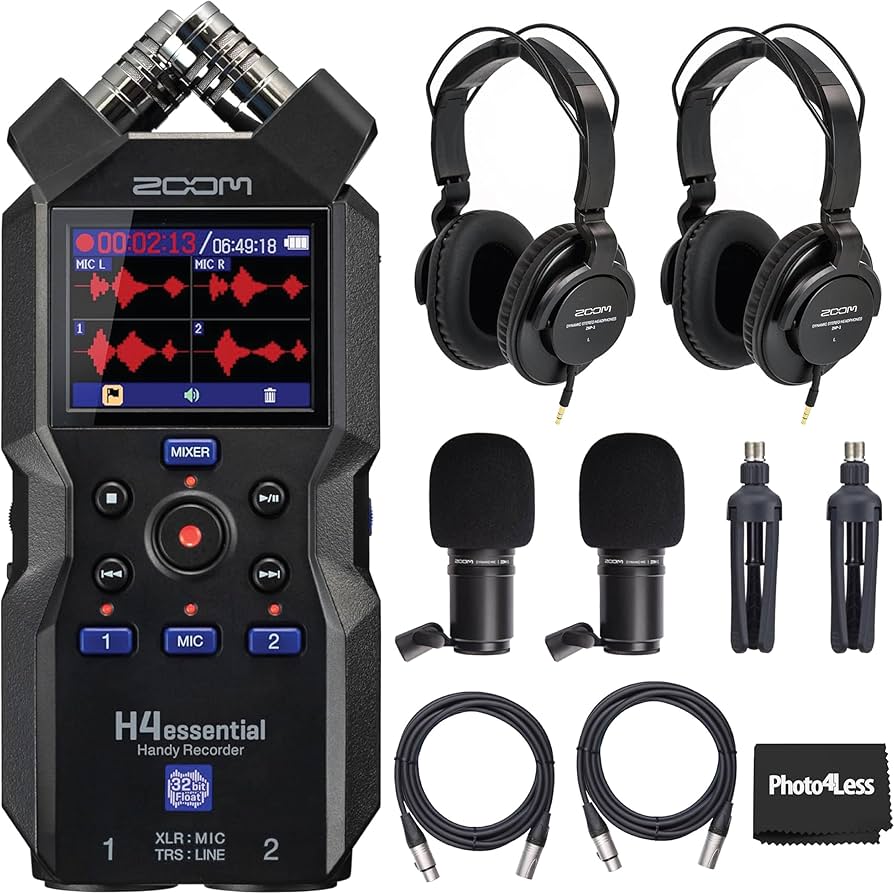 Amazon.com: Zoom H4essential 4-Track Handy Recorder Bundle with 2x