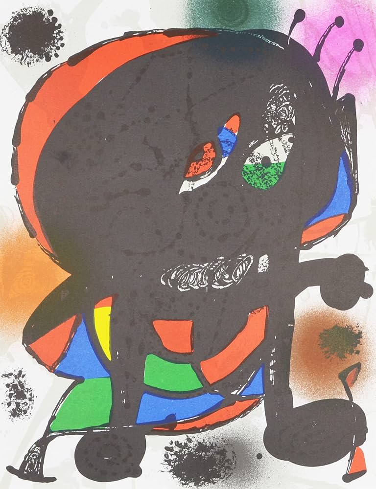 画家ジョアン・ミロ版画作Lithographie originale III-4｜Amazon