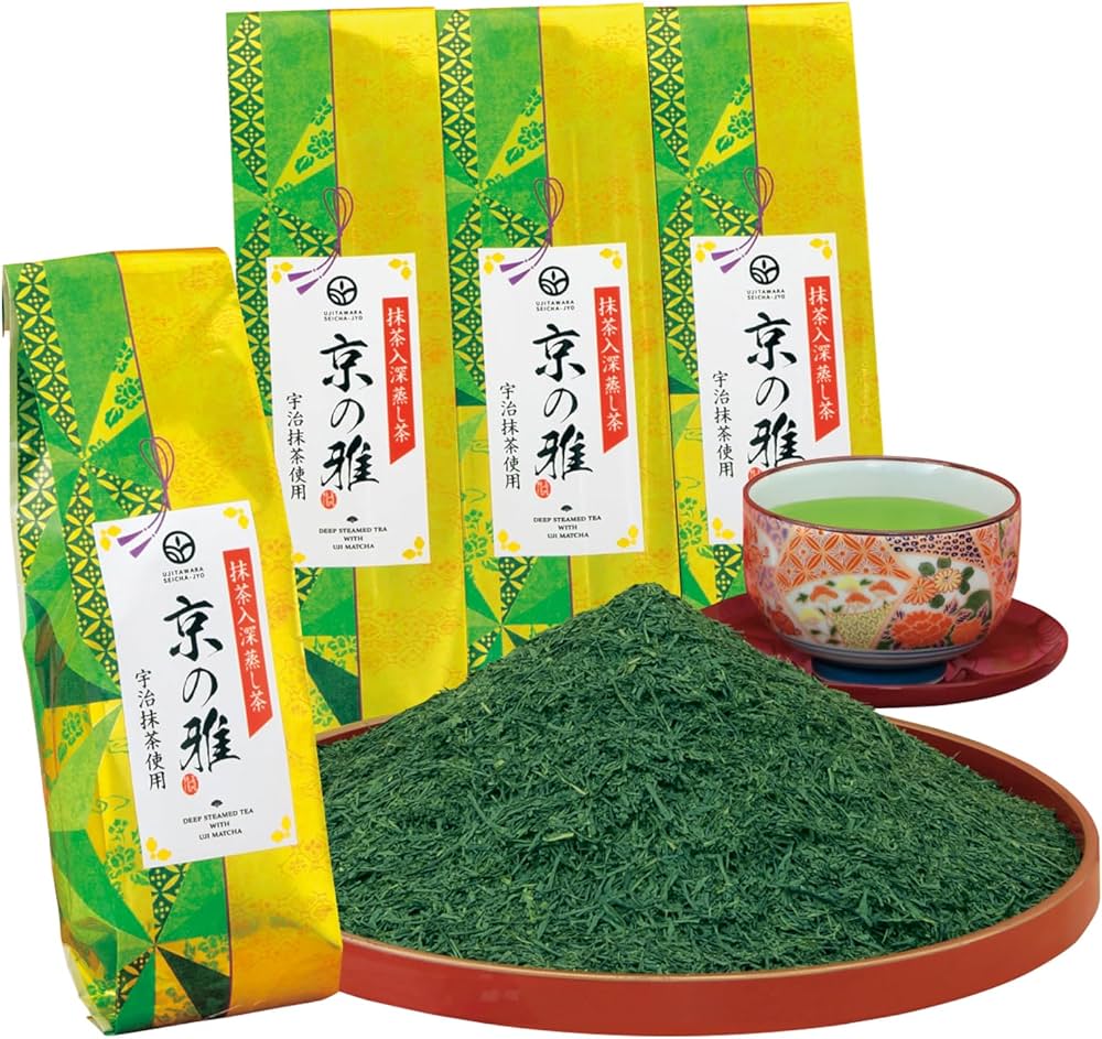 Amazon | 京都・宇治田原製茶場 上級 深蒸し 茶葉 京の雅 緑茶 煎茶