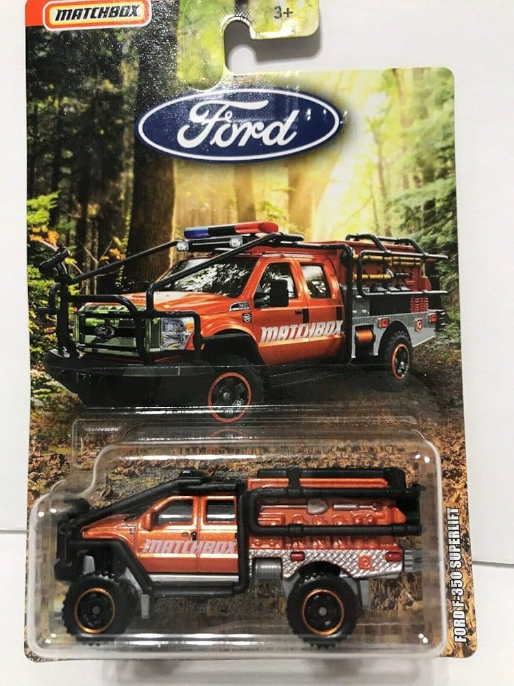 Amazon.com: Matchbox Ford F350 Superlift, Orange : Toys & Games