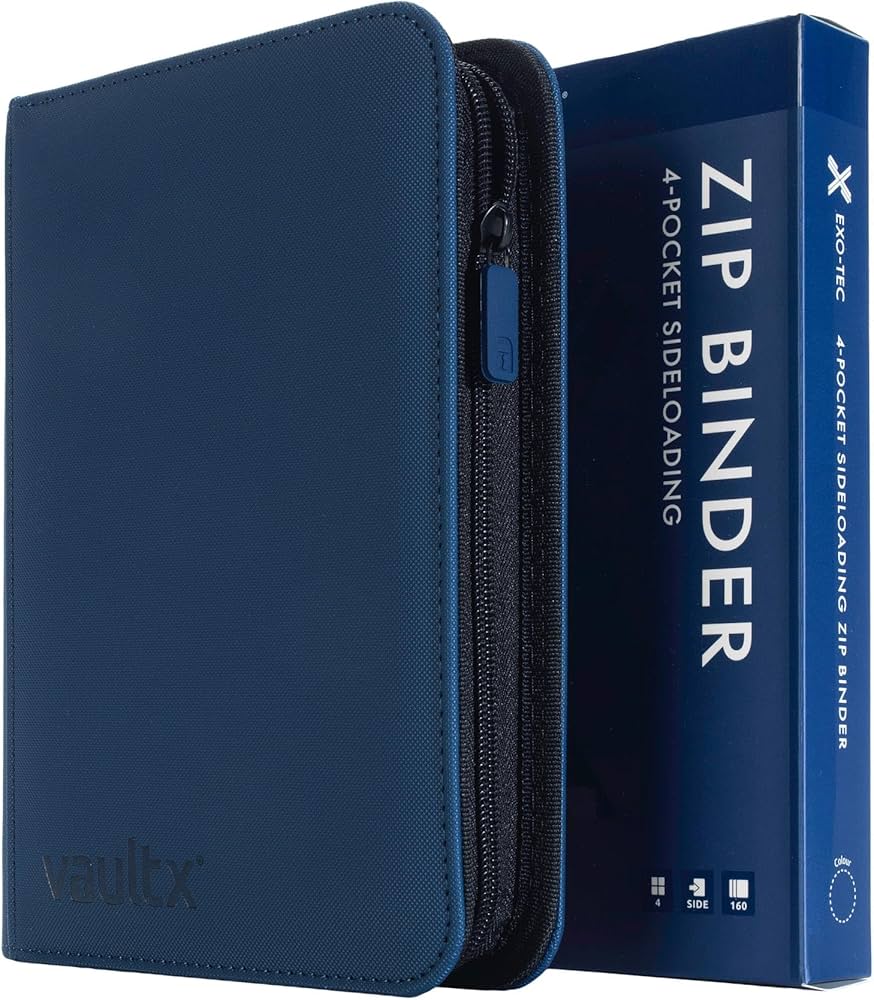 Amazon.com: Vault X 4 Pocket Trading Card Zip Binder, 160 cards