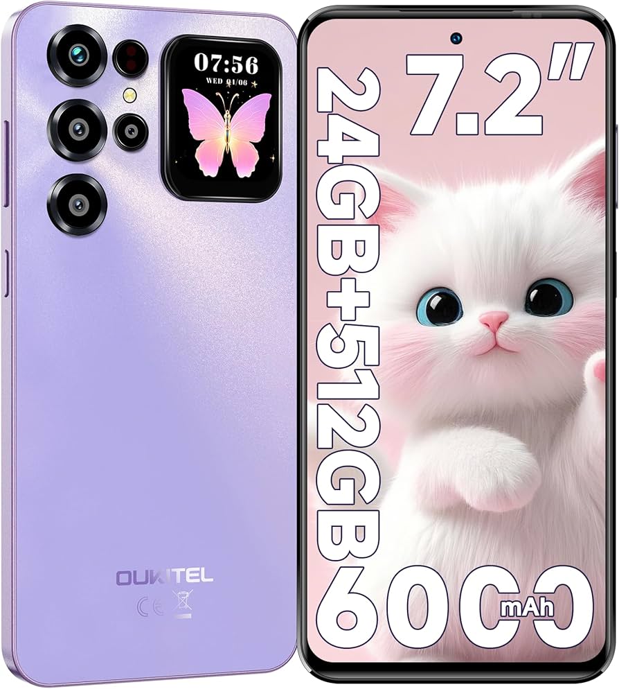 Amazon.co.jp: OUKITEL C68 Plus SIM Free Smartphone, 24GB + 512GB