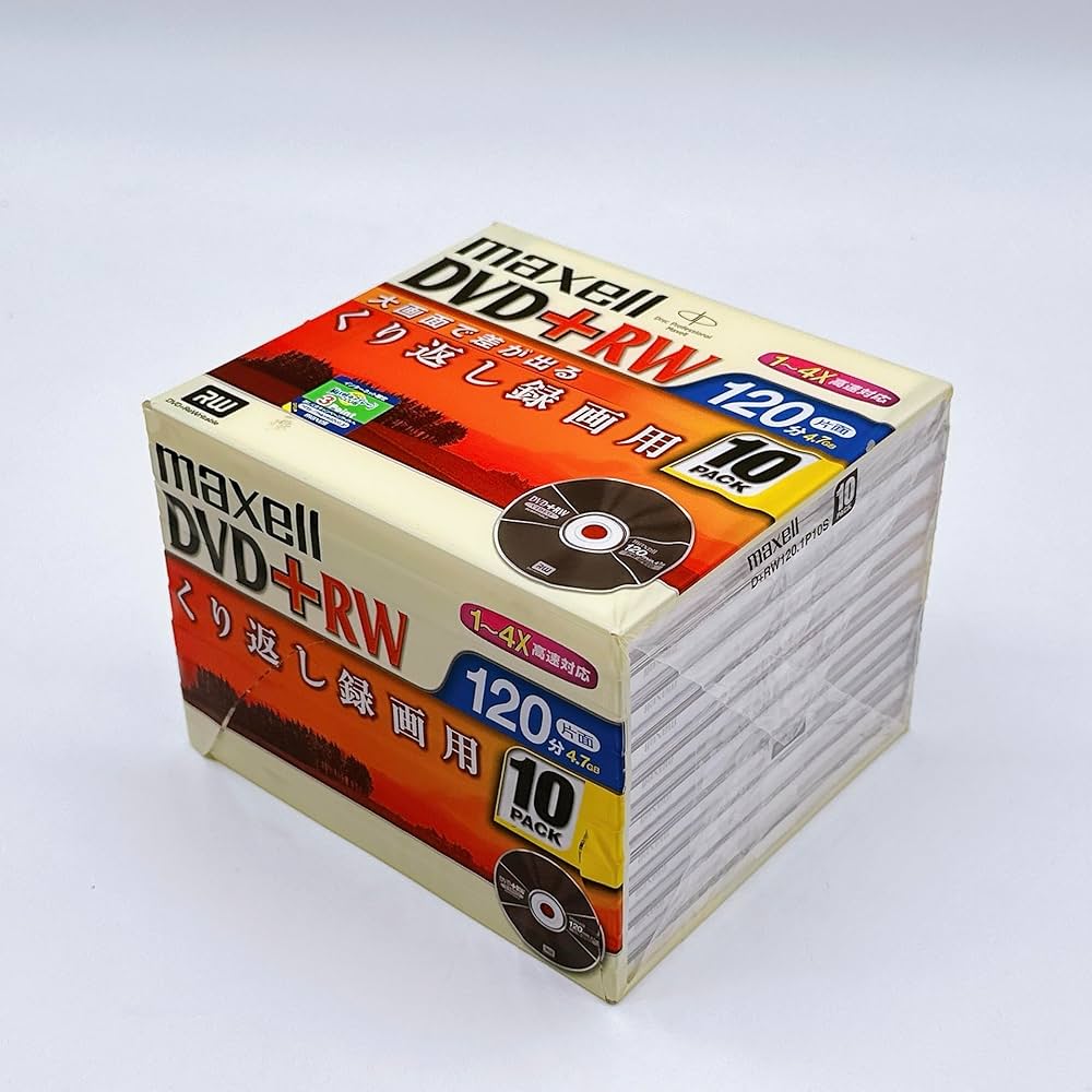 Amazon.co.jp: maxell DVD+RW 録画用 120分 2-4倍速 10枚パック D+